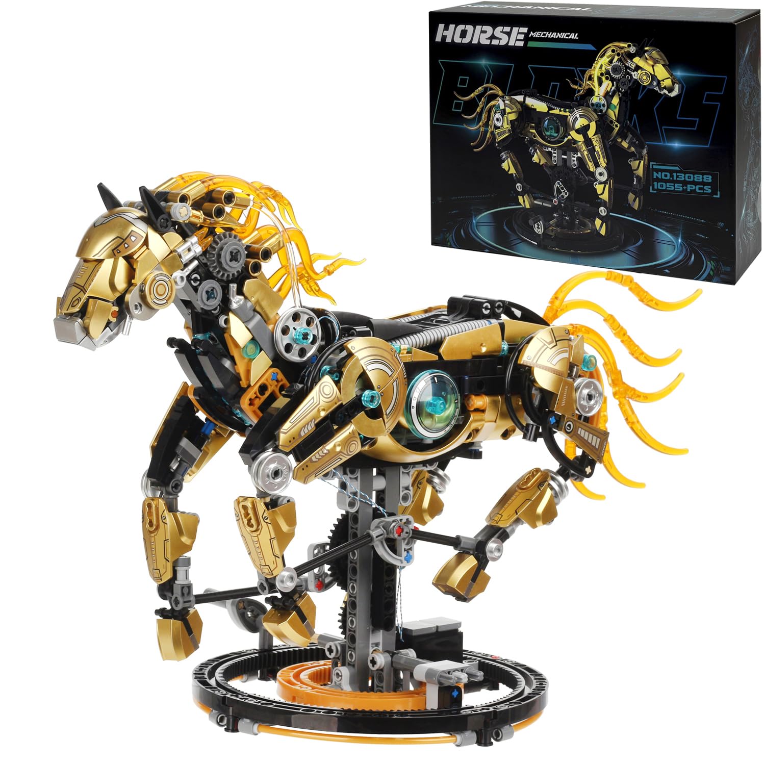 Amazon.com: funxinee Mechanical Horse Building Blocks Linkage Kit